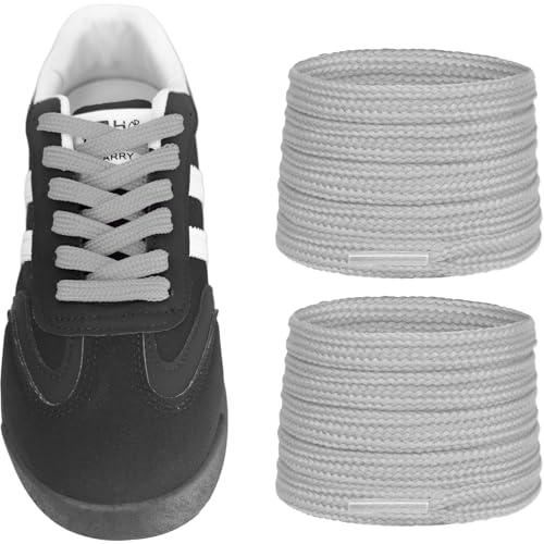 UamGlsob �|���G�X�e���C�Ђ� Samba OG/ADV/LT �X�j�[�J�[�p 9mm �t���b�g�����p�X�g�����O �ق�Ȃ� ��v�Ōy�ʂȌC�R, ���C�g�O���[, 54"/140cm