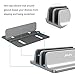 JARLINK Vertical Laptop Stand Holder, Aluminum Double Desktop Stand Holder with Adjustable Dock (Up to 17.3 inch), Compatible with MacBook, Surface, Chromebook, and Gaming Laptops, Grey
