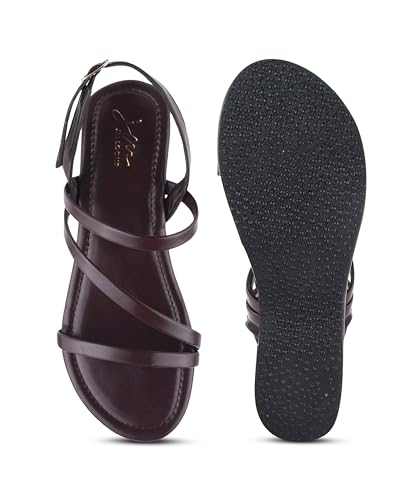 Image of JM LOOKS Stylish Multi Strap Wedge Sandals Offering A High Platform Base For Enhanced Height And Stabilit