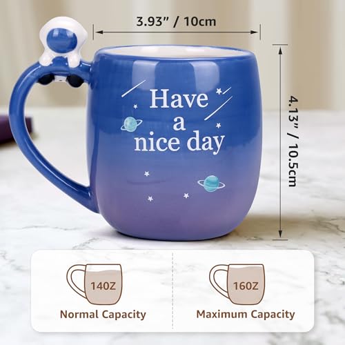 Taza de café Lavezee 16oz con 50% de descuento, diseño astronómico - Image 2