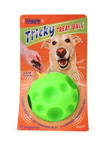 Giggle Tricky Treat Ball Large : balle de jeu interactive grand modèle pour chien - 2