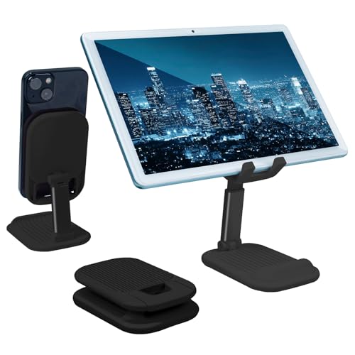 Accesorios De Telefonía, Wireless KIROGILY Soporte para Celular, Soporte para Celular Escritorio Multiángulo Ajustable, Base para Celular para iPhone y Tablet, Porta Celular Universal...
