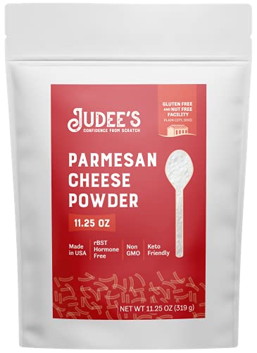 Judee's Gluten Free Parmesan Cheese Powder - Rich Savory Seasoning,