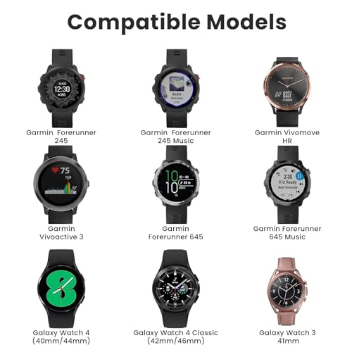 Correa de repuesto de 20mm que no se rompe para Galaxy Watch 4 y Forerunner 645 6