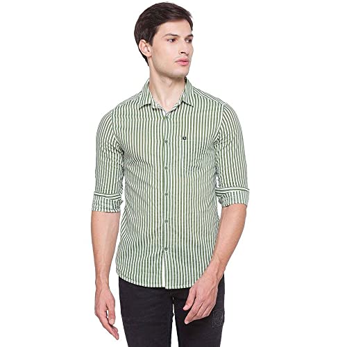Image of Spykar Men's Checked Slim Fit Shirt