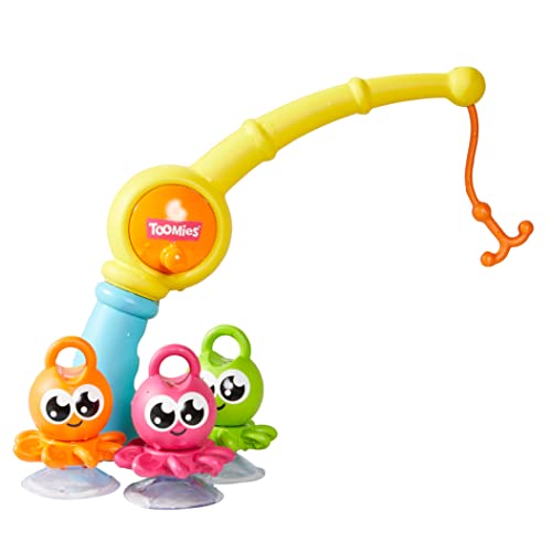 Toomies TOMY 3 in 1 Fishing Frenzy, Baby Bath Toys, Kids Bath Toys for Water Play, Fun Bath Accessories for Babies & Toddlers, Suitable for 18 Months, 2, 3 & 4 Year Olds