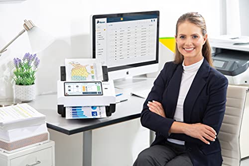 Raven Pro Document Scanner - Huge Touchscreen, High Speed Color Duplex Feeder (ADF), Wireless Scan to Cloud, WiFi, Ethernet, USB, Home or Office Desktop