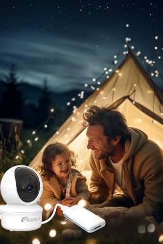 iFamily 5"Split Screen Baby Monitor with 2 Cameras and Audio n Night Vision | Large Display Video Baby Monitor, Long Range, Remote pan tilt, Temperature, 2 Way Talk,Feeding Clock, lullabies - Image 6