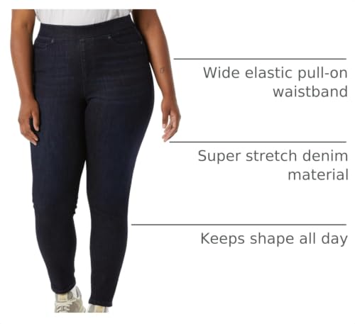 Image of Amazon Essentials Women's Skinny Fit Mid-Rise Stretch Pull-On Jegging with Pockets - Discontinued Colors