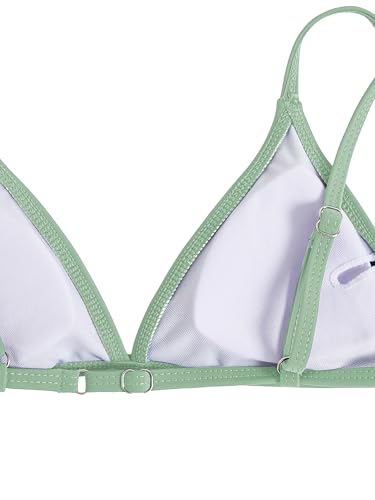 Image of SHENHE Girl's 3 Piece Swimsuits Cute Spaghetti Strap Triangle Bikini with Ditsy Floral Cover Up Teen Bathing Suits