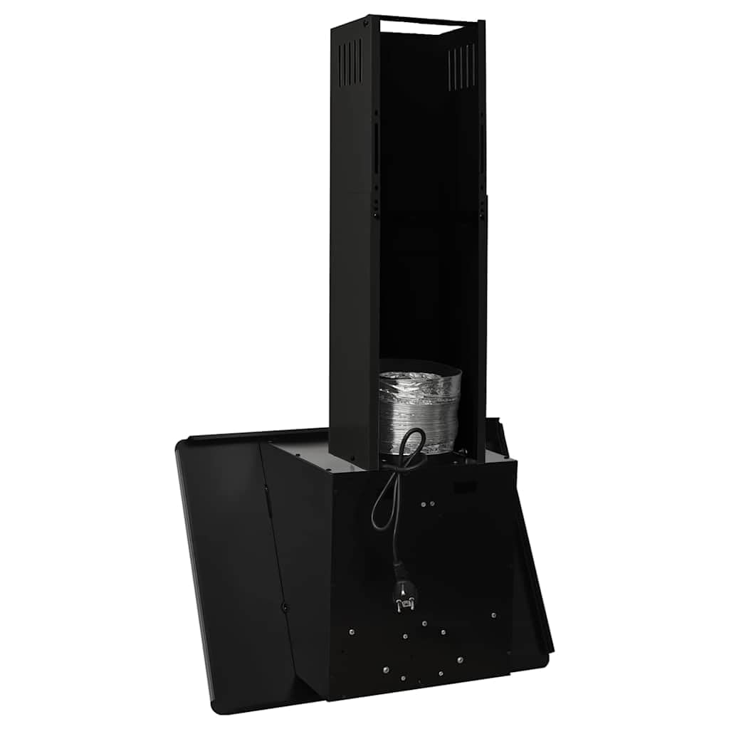 Generico Cappa a Parete 60 cm in Acciaio Inox e Vetro Temperato Nero,Casa e Giardino,Cucina e Pranzo,Elettrodomestici,Cappe da cucina-51662