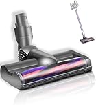 Quick-Release Motorhead Cleaner Head Compatible with Dyson V6, DC58, DC59, DC61, DC62, DC72, DC74, SV04, SV06, SV09 – Electric Roller Brush Replacement for Hardwood Floor, Tile & Carpet Cleaning