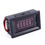  Acogedor Indicador de nivel de batería de 12 V, Baterías de plomo ácido Indicador de batería Capacidad Indicador LED Medidor MP