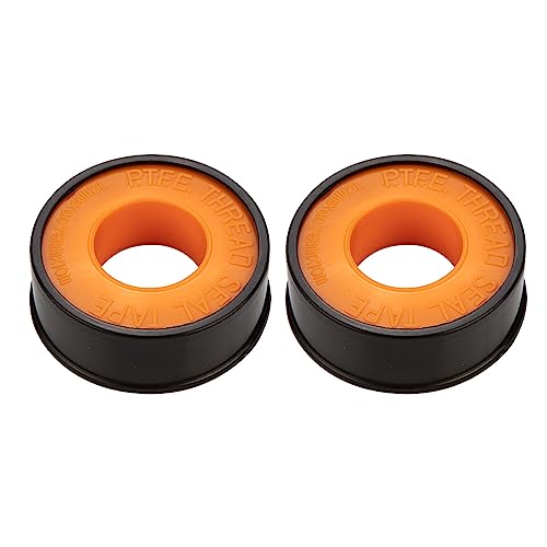 NEO TOOLS 2 piezas de tiras de sellado de tuberías - longitud 10 m - ancho 12 mm espesor 0,075 mm - De teflón impermeable - PTFE duradero - Cinta de sellado de teflón larga