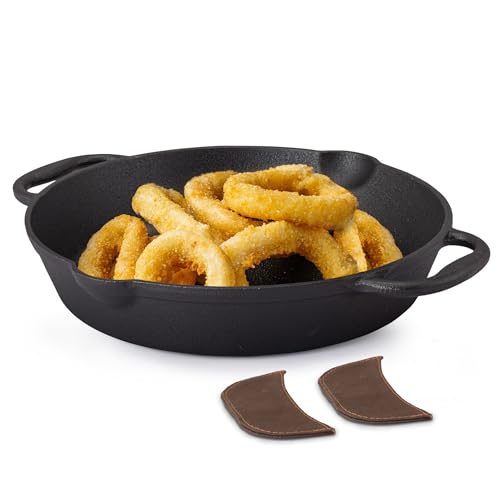 AGARO Royal Pre Seasoned Cast Iron Deep Fry Pan,25 cm Diameter,1....
