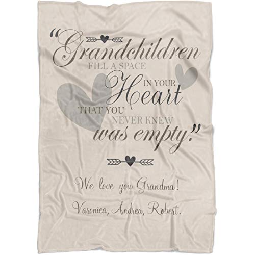 Personalizedgrandmablanketforgrandparentsmomilovegrandmathrowfromgranddaughtercustomwithgrandkidsnamesforchristmasmothersdayfleece50x60beige Urban Country Home Decor Personalized grandma blanket for grandparents mom i love grandma throw from granddaughter custom with grandkids names for christmas mothers day fleece 50×60 beige urban country home decor
