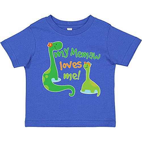 inktastic My Memaw Loves Me Grandson Dinosaur Toddler T-Shirt