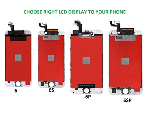 Image of Compatible for Apple iPhone 6 (Black) LCD Display+Touch Screen Combo Folder