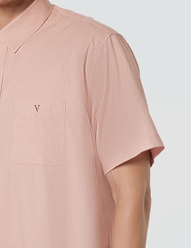 Image of Van Heusen Casual Printed Shirt for Men| Premium Cotton| Half Sleeves| Slim Fit |Breathable Fabric