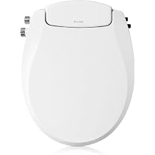 Brondell Bidet Toilet Seat Non-Electric Swash Seat, Fits Round Toilets, White &ndash; Dual Nozzle System, Ambient Water Temperature &ndash; Bidet with Easy Installation