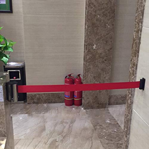 STOBOK 2 M Cinto de Barreira de Fila de Montagem Na Parede Cinto de Barreira de SeguranÃ§a RetrÃ¡til