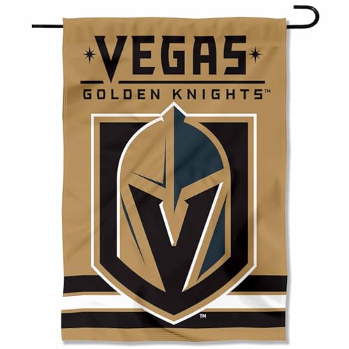 Vegas Golden Knights Gold Double Sided Garden Flag