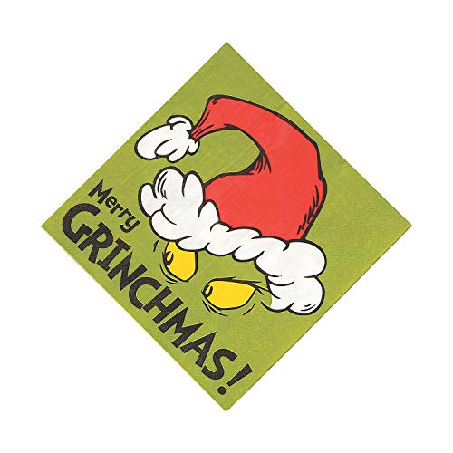 Grinch Lunch Napkin - Party Supplies - 16 Pieces