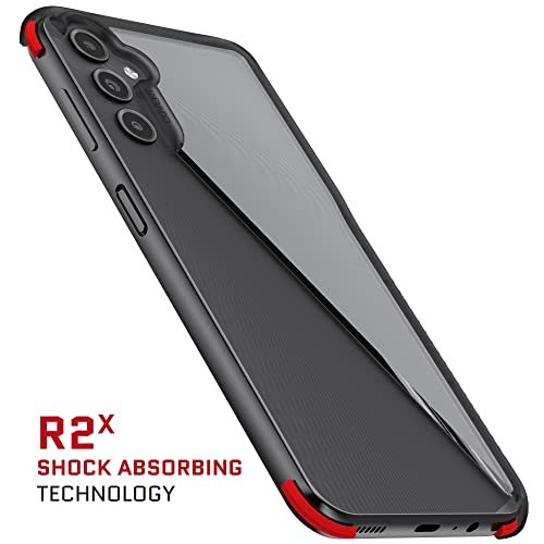 Image of Ghostek COVERT Shockproof Samsung Galaxy A14 Case Premium Thin Protective Phone Cover Slim Lightweight Design Heavy Duty Shock Absorbent Grip Bumper Designed for 2023 Samsung Galaxy A14 (6.6 inch) (Smoke)