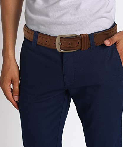 Image of GIL Original Leather Belt for Jeans casual|office wear|branded|black|brown|tan color branded for men Casual Genuine Leather Belt For Men's And Boy's