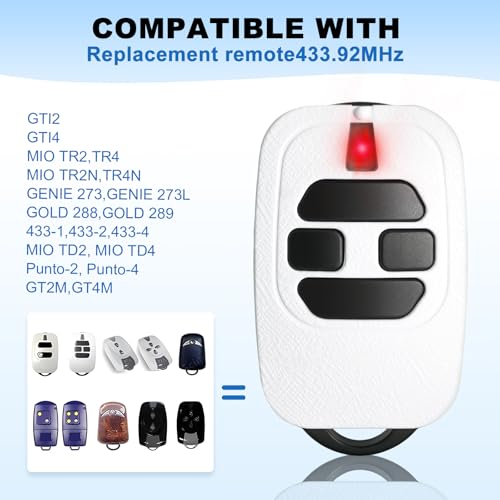 Telecommande DEA MIO TR2N GT2 GTI2 : kit 3 pièces de remplacement pratique pour garage - 3