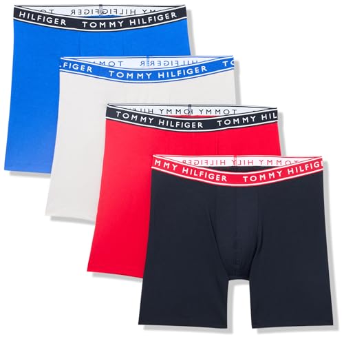 Tommy Hilfiger Men's Cotton Stretch 4-Pack Boxer Brief