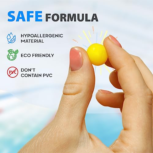 Pq Soft Silicone Ear Plugs - 20 Waterproof Earplugs For Swimming And Sleeping Kids, Swim Ear Plugs For Adults Small Ears, Noise Reduction Ear Protection, Sound Blocking Level 32 Db (20 Pillows) Yellow #TOP5