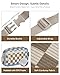 Pritent Fanny Packs for Women Cross Body Bag Waterproof Belt Bag with Adjustable Strap and Zipper Back Pocket Small Crossbody Bags Fashion Waist Packs for Workout Travelling(Checkered Khaki)