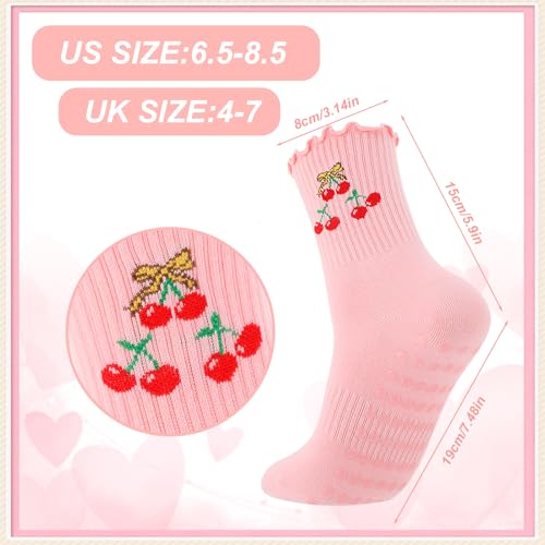 Image of Pilates Grip Yoga Socks for Women Cute Non Slip Socks