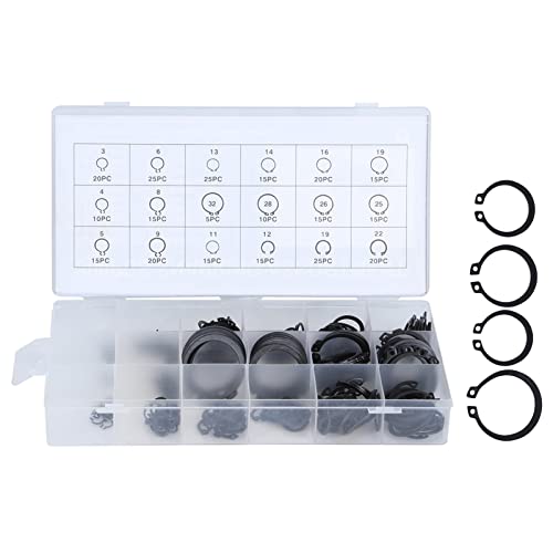 Generic E-Clamp/Holder Snap Cirlip KitAE-Clamp/Holder Kitϋv300pcs 2-32mmOێOLbgێ̂߂̈x