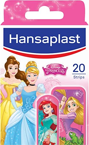 Hansaplast Disney Princess 20 Pansements, Pansements stériles prédécoupés pour enfants, Pansements princesses résistants à l'eau et aux saletés Cover