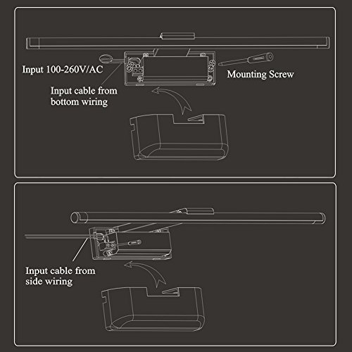 Lampada da parete a luce a LED con luce a specchio...