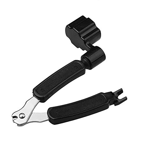 Cortadora de cuerda, winder y tirador de puentes 3 en 1 de Ruix, prémium, todo en uno, para instrumentos eléctricos y acústicos Cover