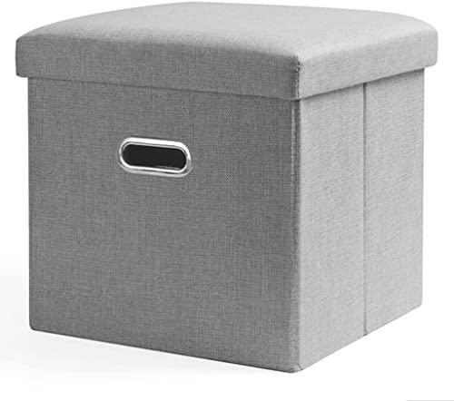 Tabouret cube avec coffre de rangement et mousse à mémoire stable