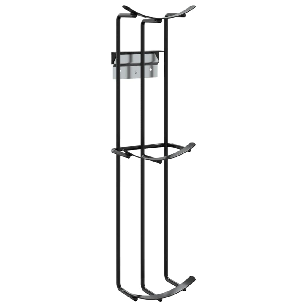 Fass Hindernis Halter 2 STK. aus Stahl schwarz 15 x 10,5 x 54,5 cm, verstellbare Auflagen für Reitsport, Training, Dressur und Springen, reiten, Pferd, Reiter, reitbedarf