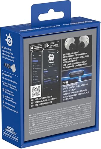undefined SteelSeries ゲーミングワイヤレスイヤホン Arctis GameBuds white モンスターハンターワイルズに最適なEQ ANC ノイキャン PC/PS5/4/Switch2/Switch/スマホ対応 IP55防塵防水 Bluetooth 5.3 2.4GHz Hi-Fiオーディオ 200以上のEQ 耳にフィットする設計 40時間バッテリー Qi対応 急速充電 ホワイト 61682 の商品画像 18