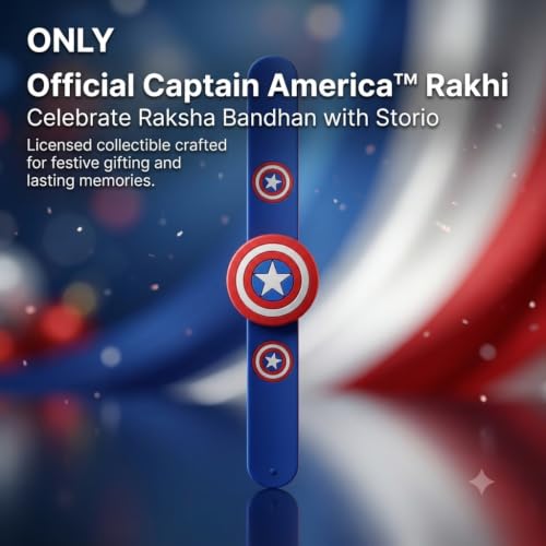 Image of Marvel Captain America Slap Band Rakhi and Friendship Band Pack of 10 | Return Gift for Boys | Raksha Bandhan and Birthday Party Favour