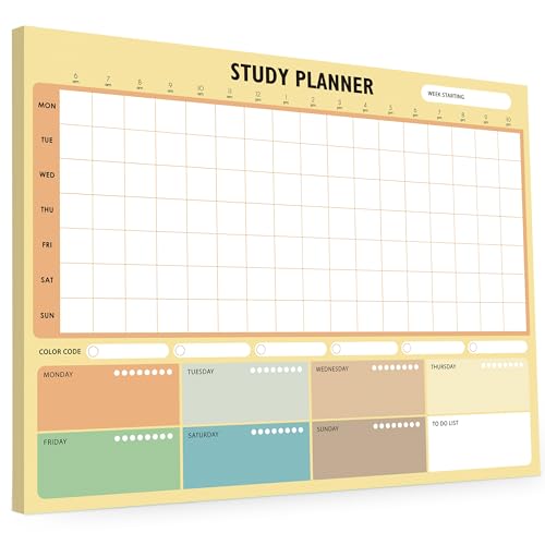 Study and Revision Planner Pad for Students - 50 thick A4 sheets for...