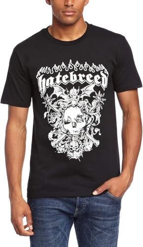 Men T Shirt Fashion Shirt Hatebreed Mens Skull Short Sleeve T Shirt Casual T Shirt