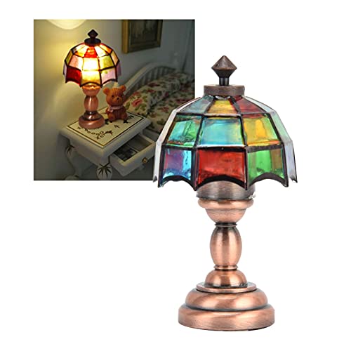 Tnfeeon 1:12 DIY Puppenhausbeleuchtung, MöBellampe 1:12 Puppenhaus Miniatur Mini Licht Batteriebetriebenes Licht… – Bild 3
