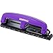 Bostitch Office EZ Squeeze Reduced Effort 3-Hole Punch, 12 Sheets, Purple