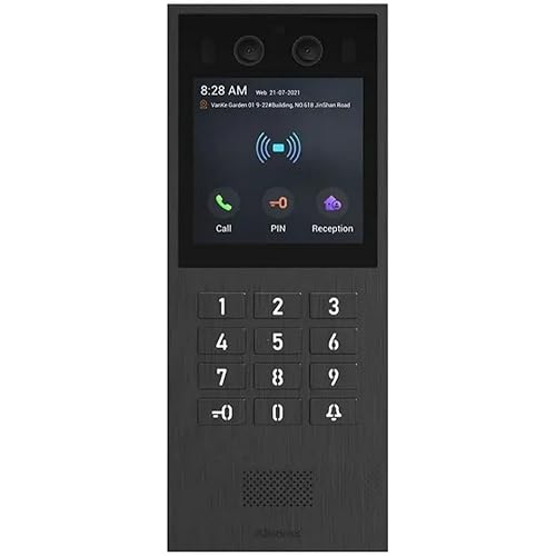 X912K SIP Video Door Phone, Keypad, Face Rec, 4" (480×480) Touch LCD, 2MP 2.95mm WDR Main Cam, H.264, Wiegand, 3/2 Relay I/O, Mic/Speaker, IP65, IK08, 1x FE (PoE+), 12VDC/2.5A in, 12VDC/0.7A Out