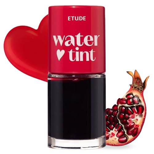 Image of ETUDE Dear Darling Water Tint (Pomegranate Ade) - Perfect for gift | Korean Lip Stain & Lip Tint for Hydrated Pink Lips, Smudge-Proof Long-Lasting Lip & Cheek Makeup | K-Beauty Gift