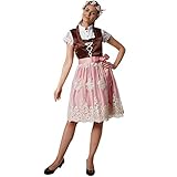 dressforfun 900616 Mini-Dirndl, Tailliert geschnittenes, kurzes Dirndl, edle Schnürung - Diverse Größen - (XXL| Nr. 302984)