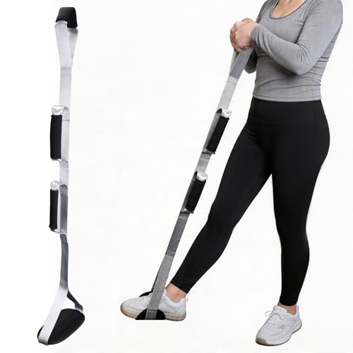 39 Inch Leg Lifter After Hip Replacement and Knee Surgery Recovery Rigid Leg Lifter Strap with Padded Foot Loop Elderly Mobility Aid Tool